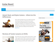 Tablet Screenshot of guitarboard.com